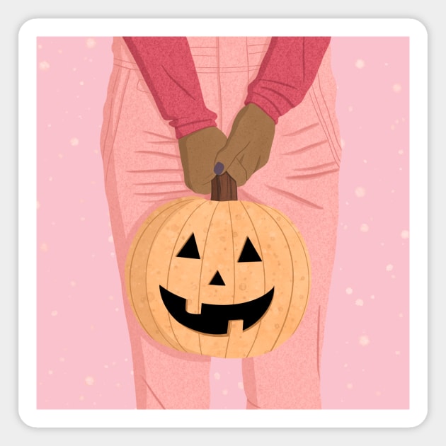 jack o lantern Magnet by The Cute Feminist